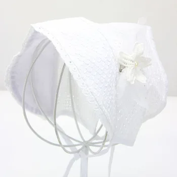 

Baby Hat Summer Children Hollow Palace Sweet Lace Headdress Princess Hat White Pink The head circumference 50CM Children's hat