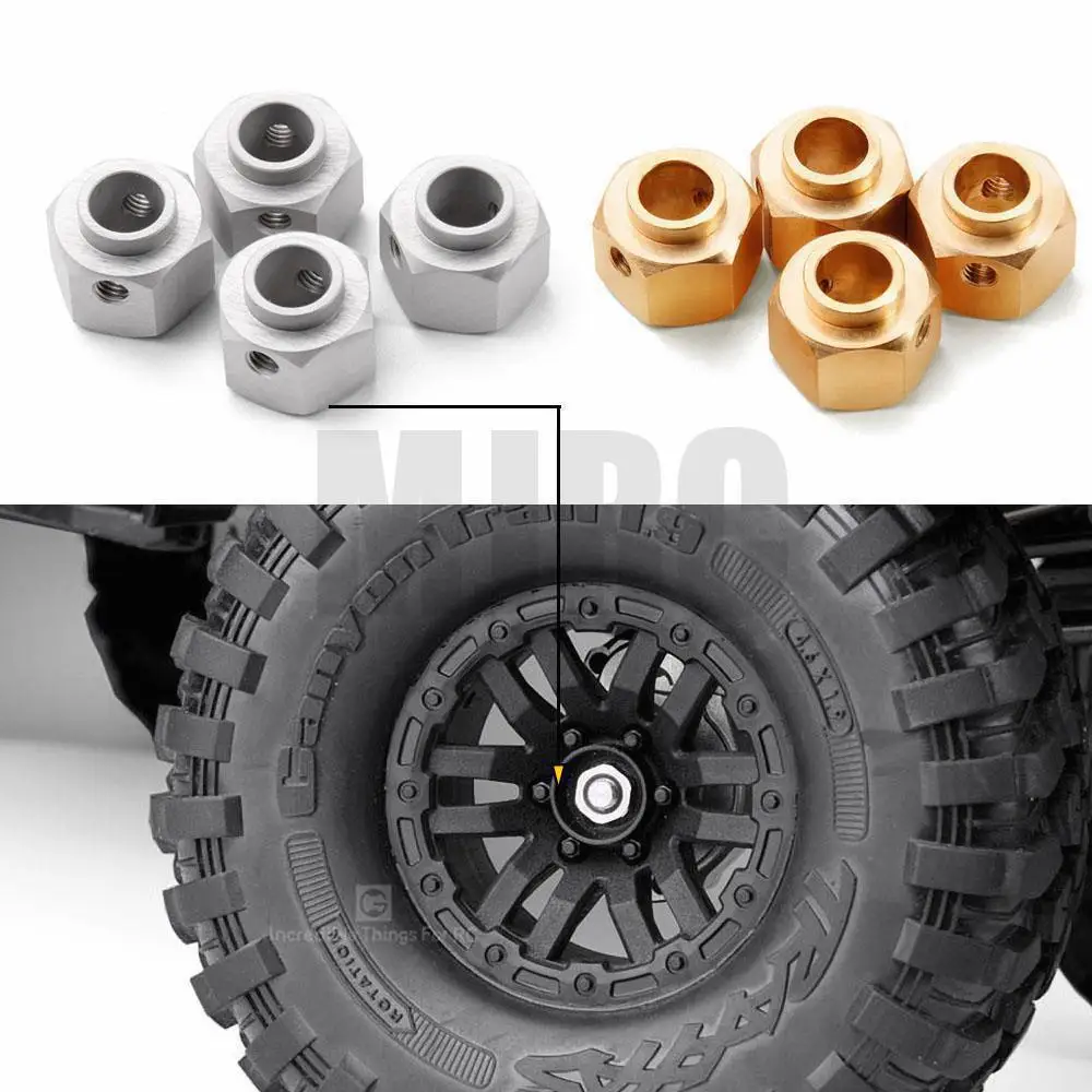 Grc Per 1/10 Trax Trx-4 Series Climbing Truck Trx4 Rc Truck Wheels Adapter Kit Adattatore Largo 8Mm