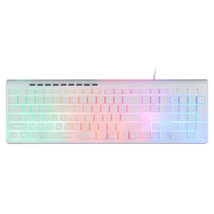 Клавиатура OKLICK 490ML, белый