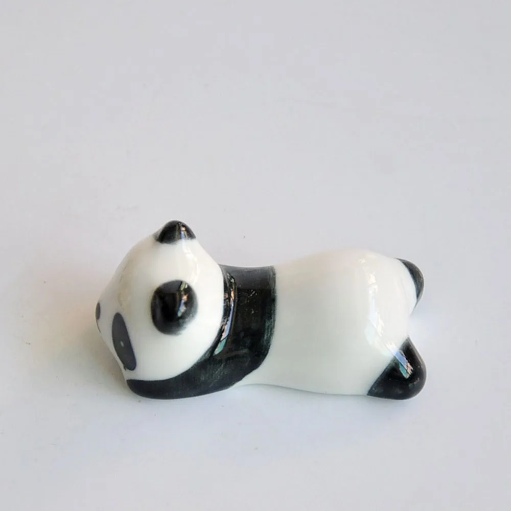Горячая Новинка милый мультфильм панда керамический держатель для палочек подставка практичная модная кухонная посуда - Цвет: 3