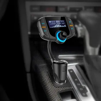 

Car FM Transmitter with 1.7 Inch Display Upgraded BT70 Bluetooth Transmitter Quick Charge3.0 Wireless FM Modulator