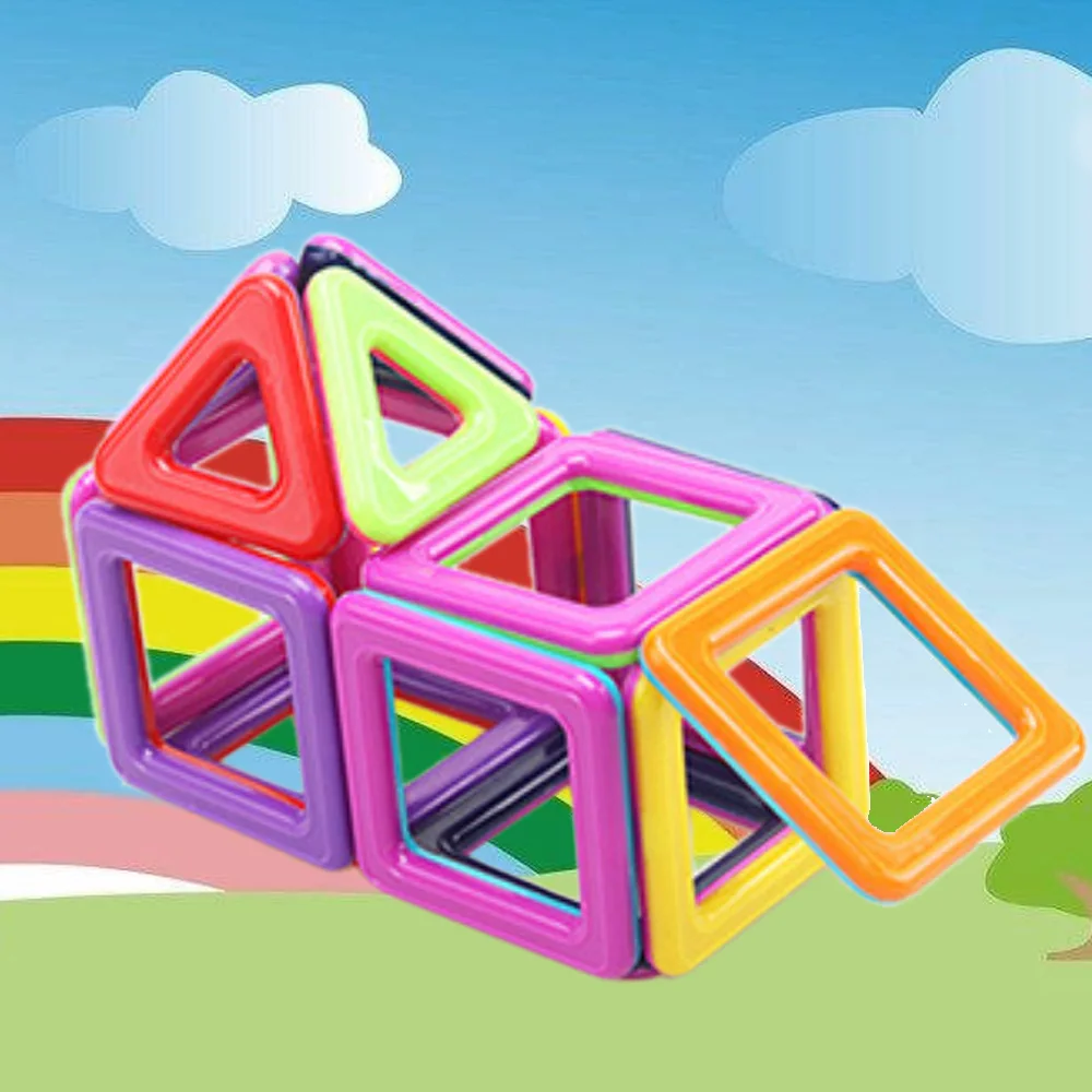 

40Pcs Magnetic Blocks Toys Children Stacking Building Block Part Construction Magnet Designer Educational Toy 3D Magnetic Blocks