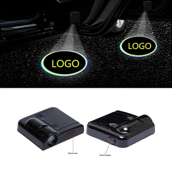 

2X For Honda Civic CR-V CRV Fit Dio Accord Crosstour City Del Sol CR-Z Crosstour CRX Car LED Door Warning Logo Projector Light