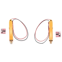2 tiges de poussée électrique en métal N20, 6V & 12V, cylindre métallique avec panneau d'entraînement de moteur, pour camion de décharge et pelle Rc 