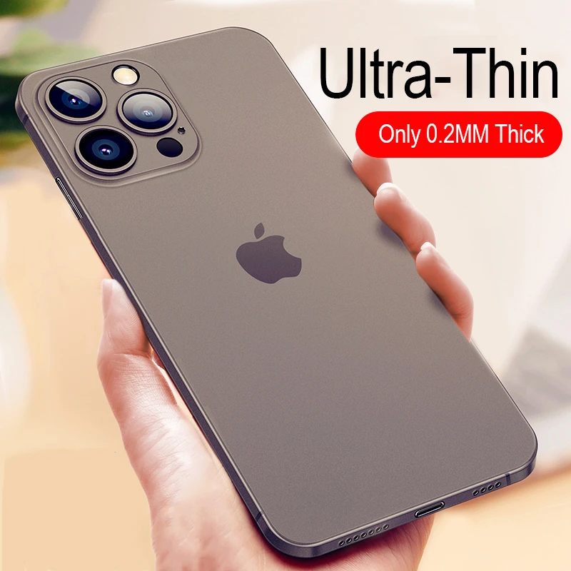 Ultra Thin Matte Case For iPhone 13 Mini 12 11 Pro Xs Max X Xr SE 2020 7 8 6S Plus Transparent i phone 13 Pro Hard Cover Coque iphone 13 pro max wallet case