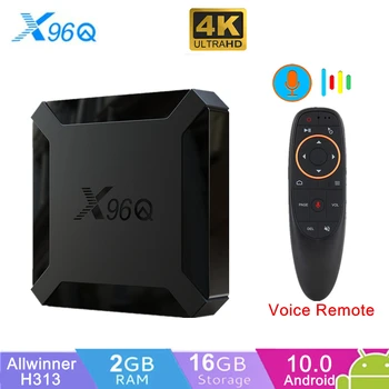 

2020 New x96q Smart TV Box Android 10.0 box 2GB 16GB Allwinner H313 Quad Core 4K Wifi Netflix Youtube tv box Media set top box