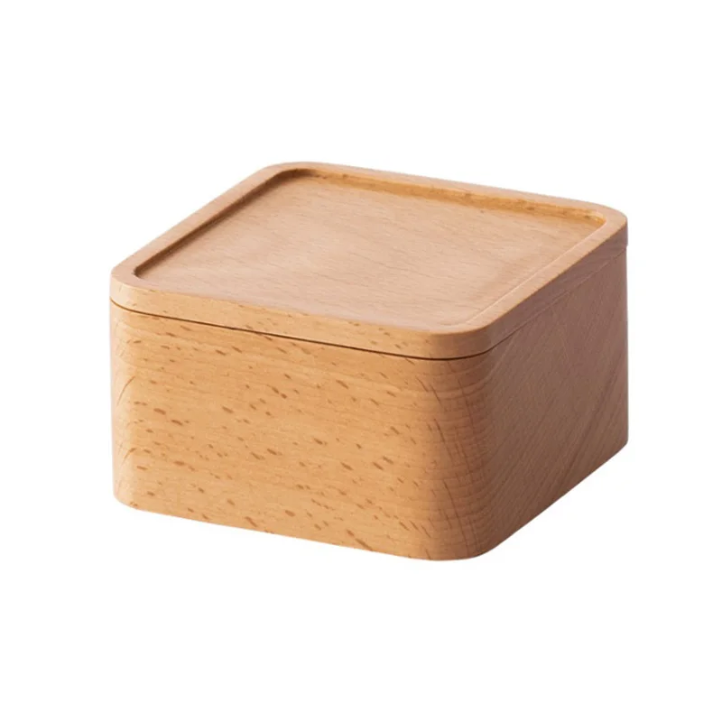 50 Stück/Los Hochwertige Buchenholz-Uhrenbox Holz-Schmuckbox Geschenkbox Schmuck-Aufbewahrungsbox Großhandel – Detail 1