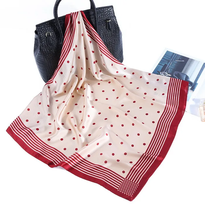 Новое поступление, Женские аксессуары, роскошный шарф, многофункциональная повязка на голову, шаль, элегантные женские шелковые шарфы, банданы - Цвет: 06