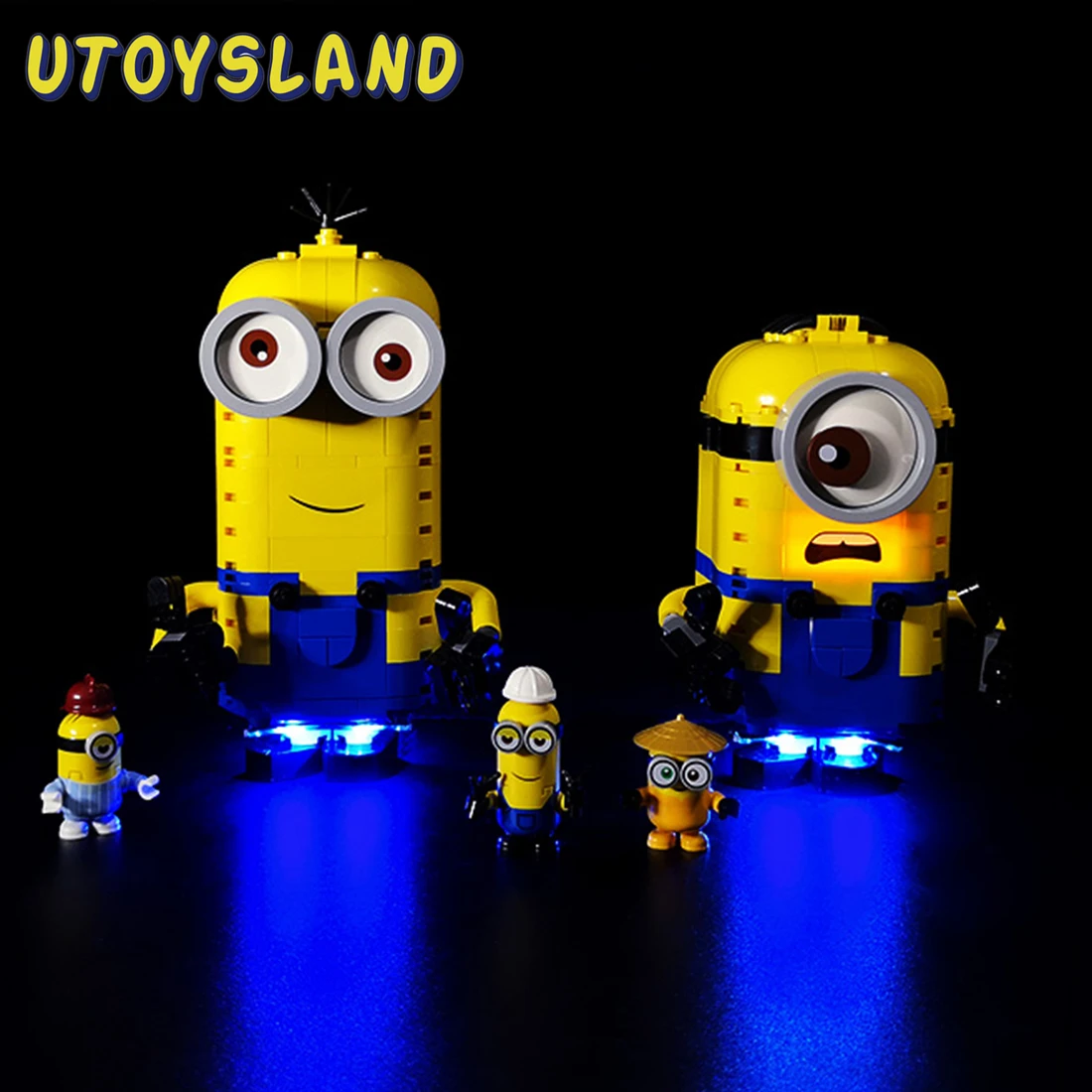 Питаемые через USB порт светодиодный осветительный набор для кирпичный Миньоны а