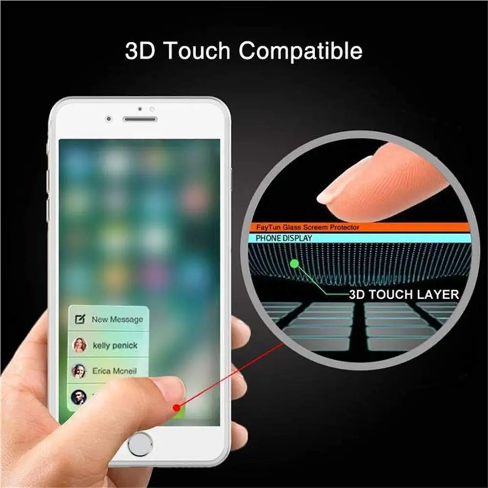 HOCO 0,25 мм полное покрытие Защитное стекло для iPhone 7 8 6 Plus на iPhone 6S протектор экрана 3D закаленное стекло
