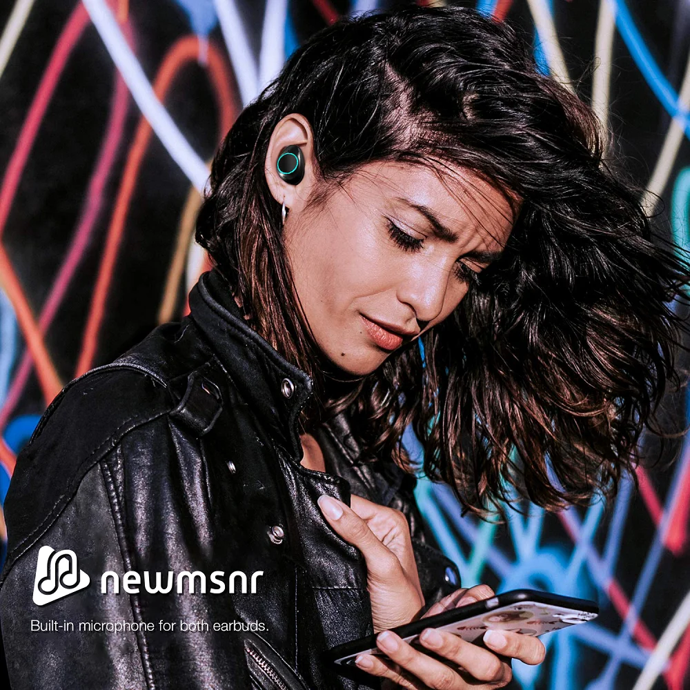 Bluetooth наушники Newmsnr X12 водостойкие IPX7 3500 мА · ч|Наушники и гарнитуры| |