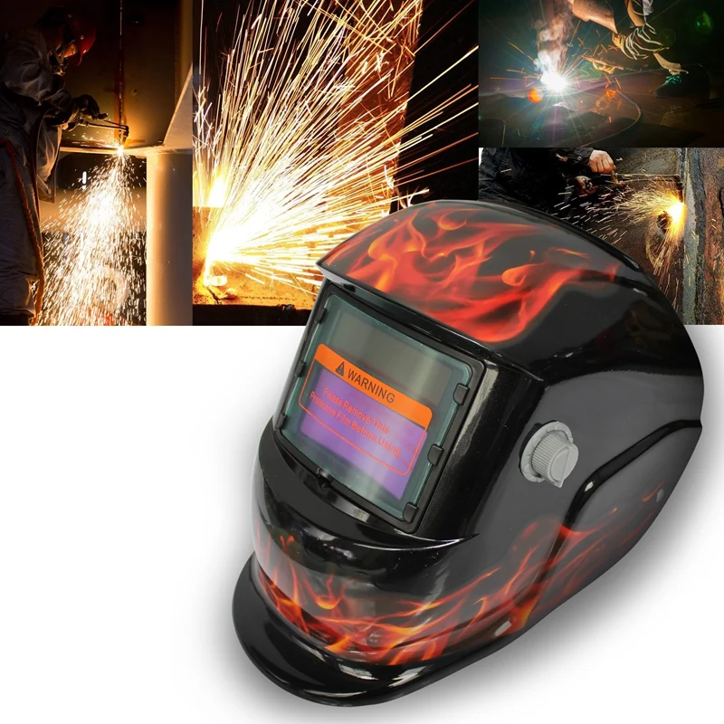 

2018 New Pro Solar Welder Mask Auto-Darkening Welding Helmet Pattern Flame Flower
