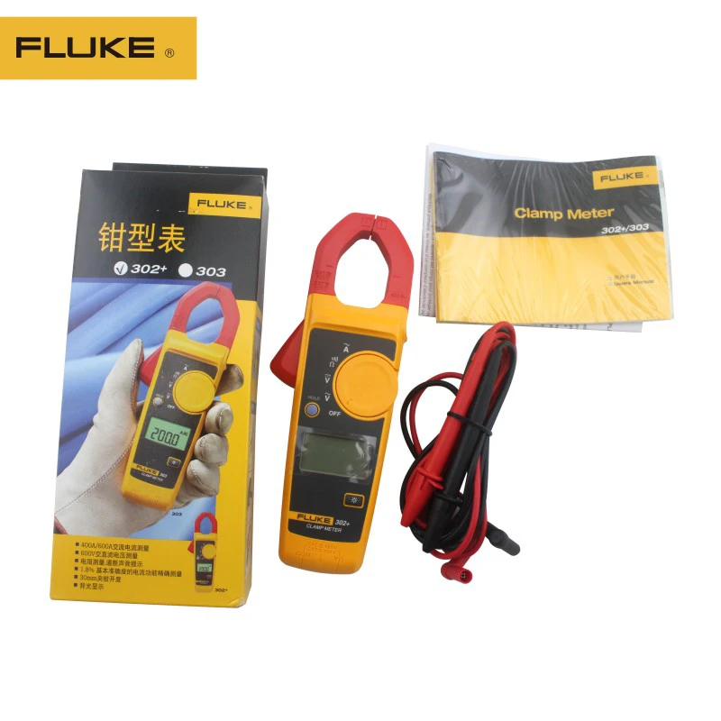 Fluke 302 + Цифровые токовые клещи амперметр тестер сопротивления амперметрический