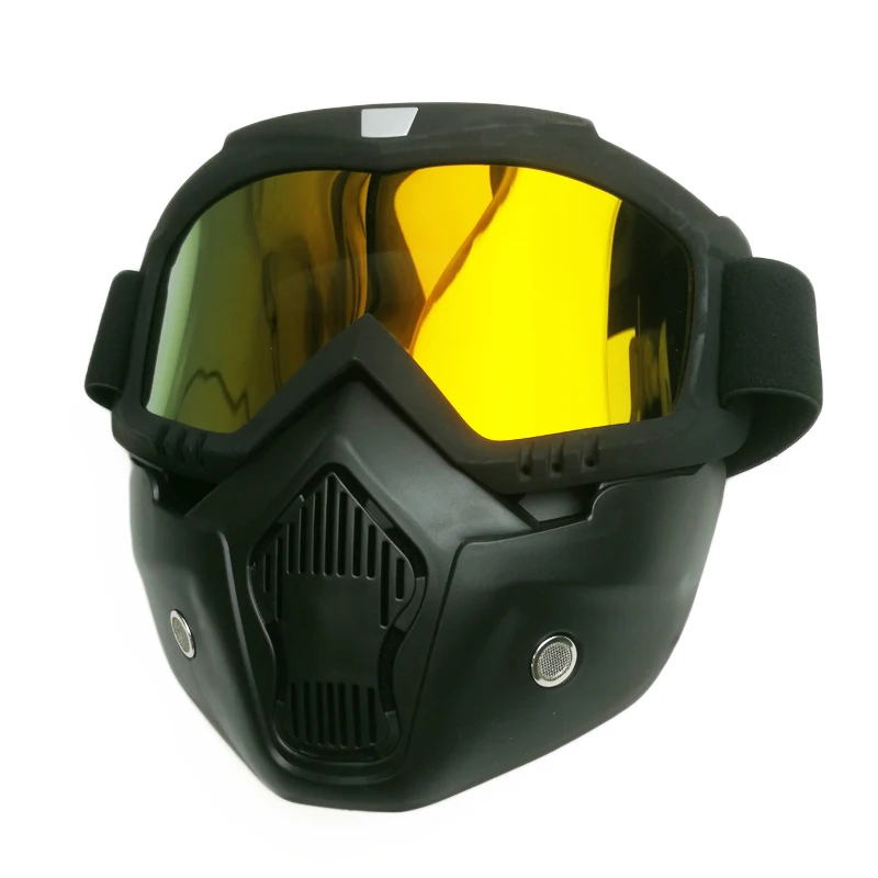 Motorcycle Sunglasses Modular Screen Detachable Goggles for Open Face