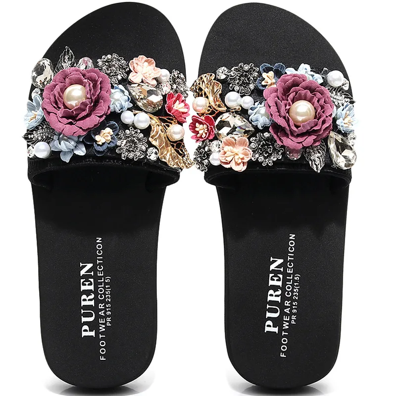 

2019 New Style Slippers Female Summer Outer Wear Fashion Women's Ethnic-Style Thick Bottomed Slanted Heel Sandals Platform Beach
