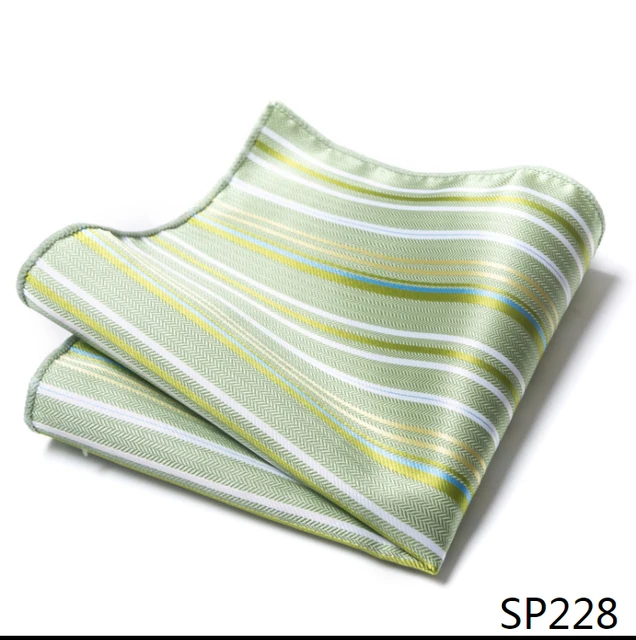 Fashion 100% Silk Hankerchief Scarves Vintage Hankies Men's Pocket Square Handkerchiefs Striped Solid Snot Rag 22*22 cm SP228