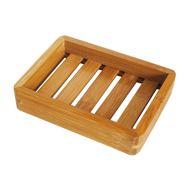 Portable Soap Dishes Creative Simple Bamboo Wood Manual Drain Soap Box Soap Tray Bathroom Toilet Japanese Wooden Soap Box