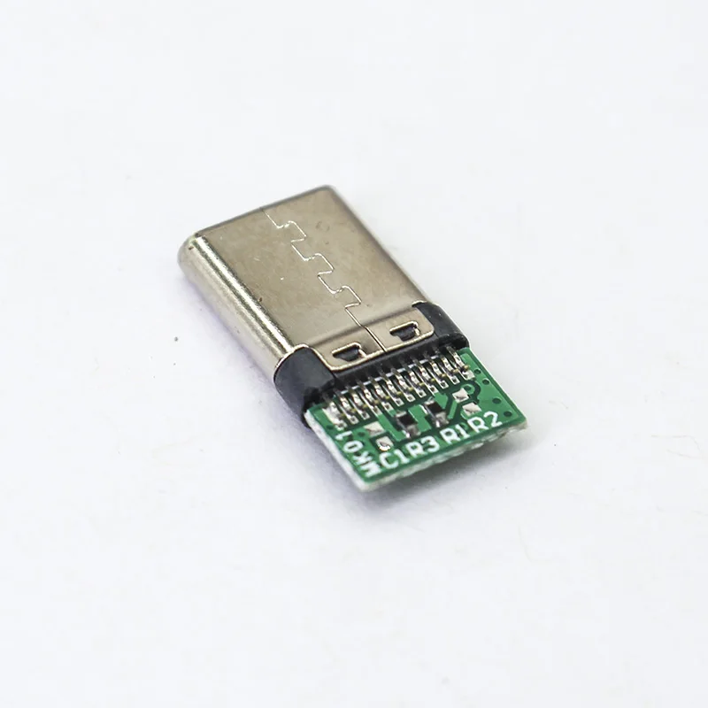 2pcs 5pcs Type C  Connectors Jack Tail usb Male Plug Electric Terminals welding DIY data cable  accessories 24 pin