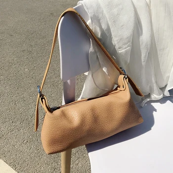 

Jin Mantang Soft Leather Vintage Small Shoulder Bags For Women Mini Axillary Bag Retro Purses And Handbag Female Clutches Bag