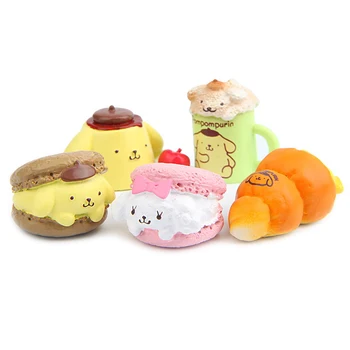 

5pcs/lot Kawai F- Gourmet Version Pom Pom Purin Figure Pvc Action Figure Garden Landscape Ation
