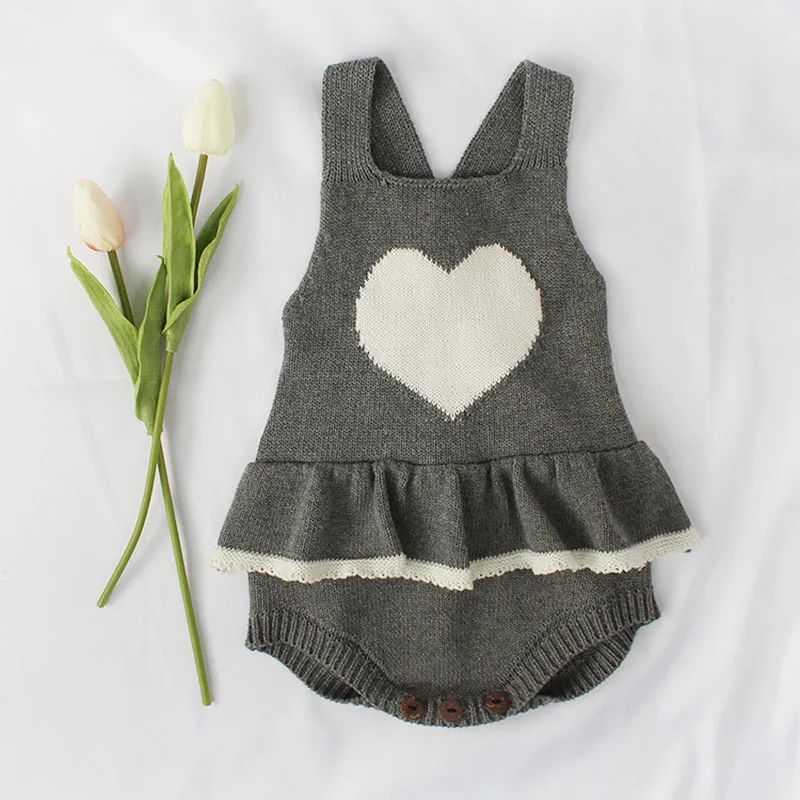 Baby Boys Girls Rompers Baby Clothes New 2021 Spring Autumn Knit Rompers Infant Boys Girls Vest Triangle Rompers bamboo baby bodysuits	 Baby Rompers