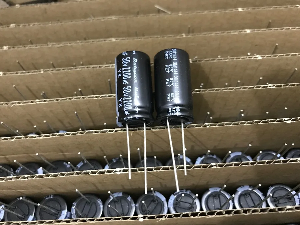 5 шт. 2200 мкФ с алюминиевой крышкой, 50В RUBYCON YK Серия 16x31,5 мм 50V2200uF Алюминий электролитический конденсатор с алюминиевой крышкой