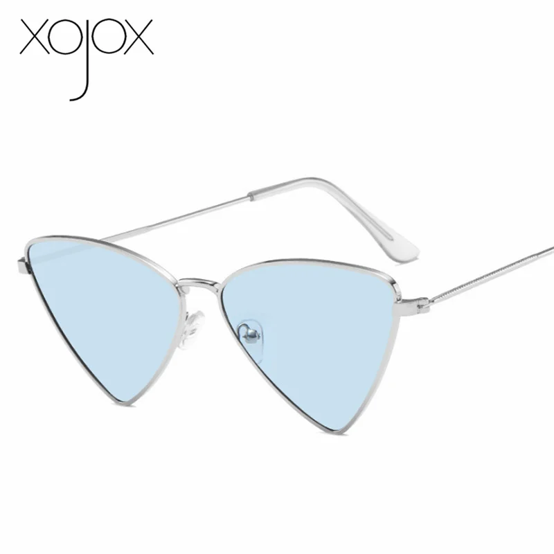 XojoX, кошачий глаз, солнцезащитные очки для женщин и мужчин, Ретро стиль, фирменный дизайн, треугольные солнцезащитные очки, мужские, женские, оттенки, черные, красные очки, UV400