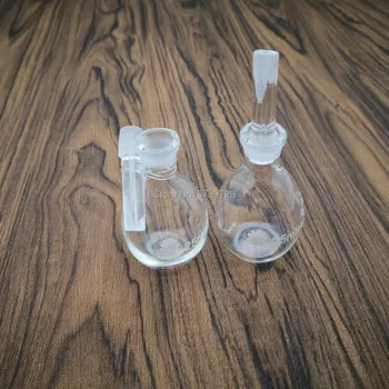 

1pc Lab 5ml 10ml 20ml 25ml 50ml 100ml Glass pycnometer ball-shape gravity bottle picknometer Laboratory equipment Glassware