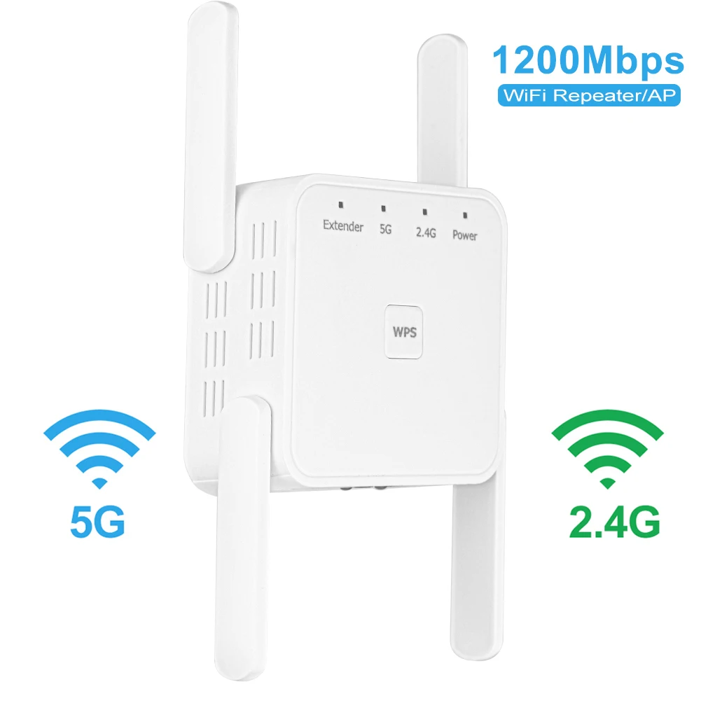 Беспроводной Wi-Fi репитер 2 4G/5 ГГц | Компьютеры и офис