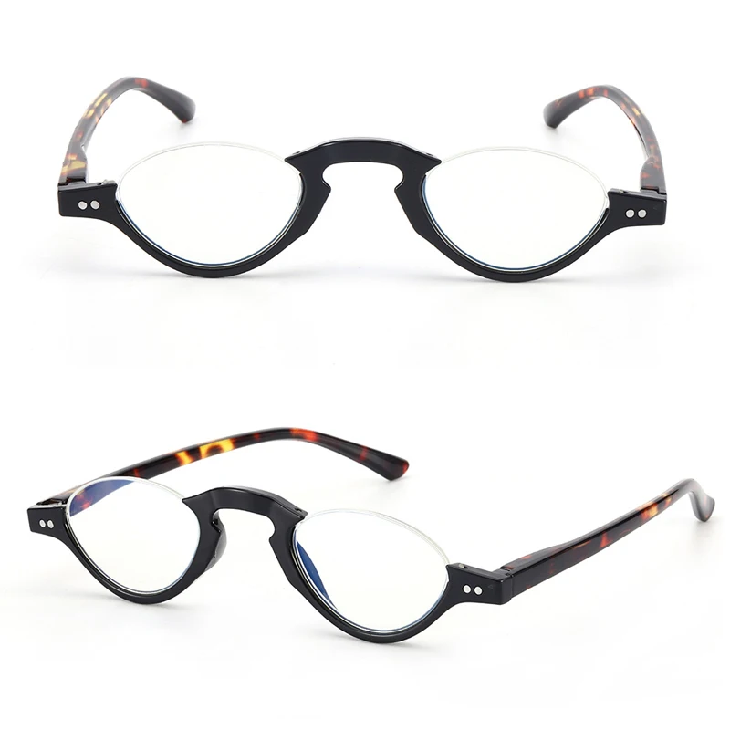 Reading Glasses Presbyopic Glasses Anti Blue Light Glasses Prescription Eyeglasses Anti-blue Light Reading Glasses Soft Half-frame Presbyopia Eyeglasses For Men And Women With Diopter +10 to +3.5