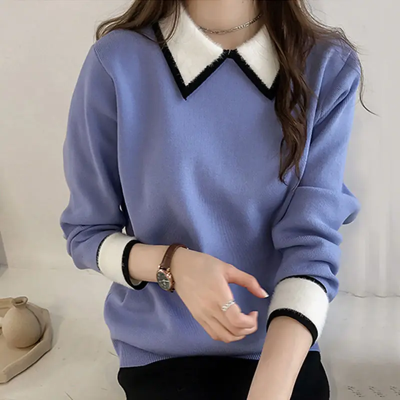 Peter Pan Collar Sweater Women's New 