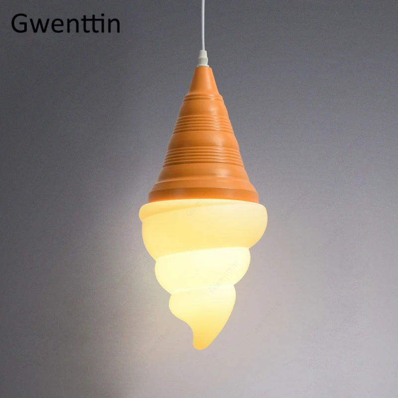 

Creative Pendant Light Ice Cream Hanging Lamp for Dining Room Bar Coffee Decor Modern Led Lighting Fixtures Industrial Luminaire