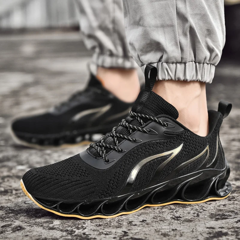 2020 новые мужские кроссовки повседневные Модные с лезвием Zapatos De Hombre сетчатые