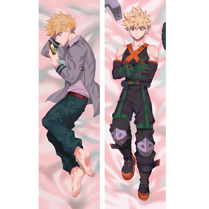 

Anime My Hero Academia Katsuki Bakugou Dakimakura Hugging Body Pillow Case Custom DIY Cushion Fujoshi BL Cosplay Costume Cover