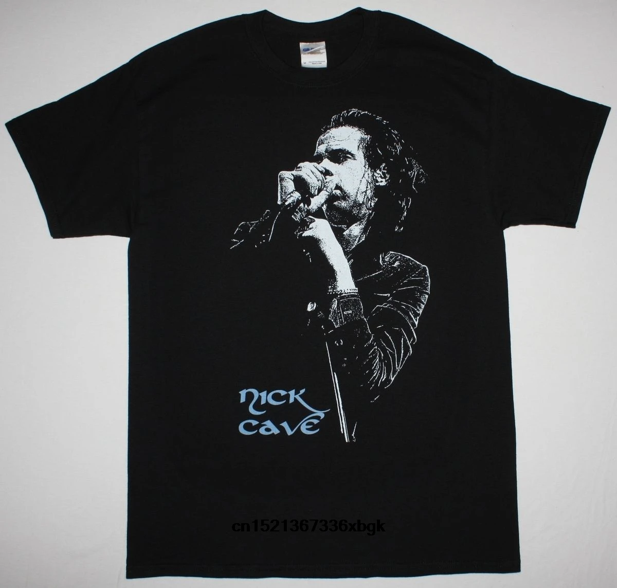 Новинка вечерние футболки с принтом NICK CAVE MICROPHONE BAD SEEDS на день рождения Футболка