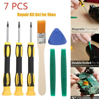 

For Xbox 360 Controller/PS3/PS4 7pcs T6 T8H T10H Screwdriver Repair Tool Kit Games Replacement Accessories Pohiks