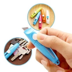 Mini mignon petit Deli papier peint couleur bonbon Photo boîte à lettres Cutter Art utilitaire couteau fournitures de bureau outils 