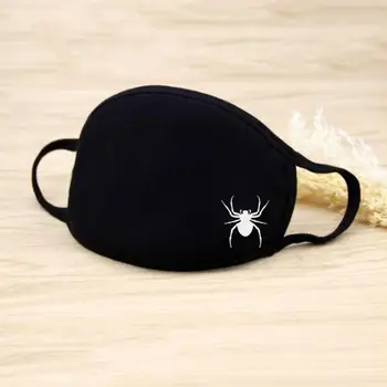 

Eagle Spider Animals Print Black Face Mask Breathable Dustproof Mouth Mask Washable Reusable Mask Outdoor Cycling Mask masque N4