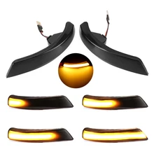 2 шт. для Ford Focus 2 3 Mk2 Mk3 Mondeo Mk4 светодиодный светильник динамического сигнала поворота боковое крыло зеркало индикатор последовательного мигалка лампа отделка