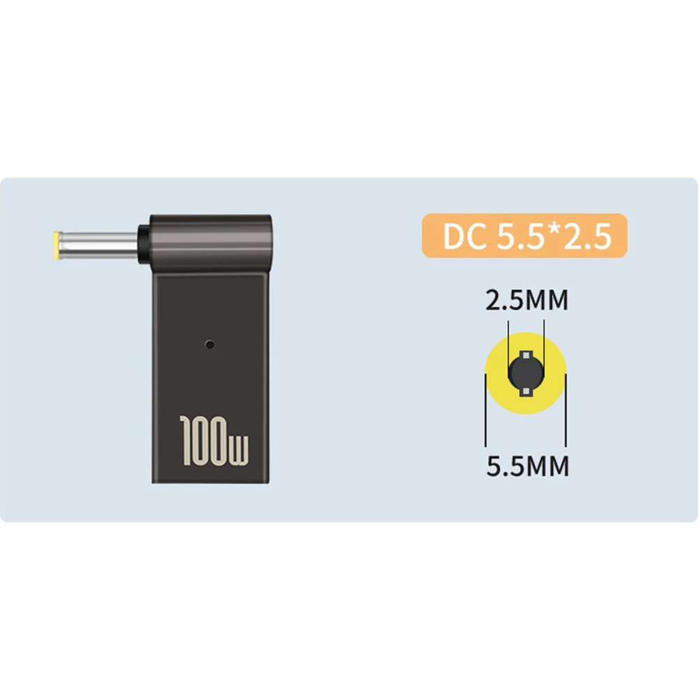 100W USB Type-C Female to DC Male Jack Plug Converter for Acer, Samsung, Lenovo Laptop Power Charger Description Image.This Product Can Be Found With The Tag Names Computer Cables Connecting, Computer Peripherals, Laptop power charger supply adapter connector, PC Hardware Cables Adapters