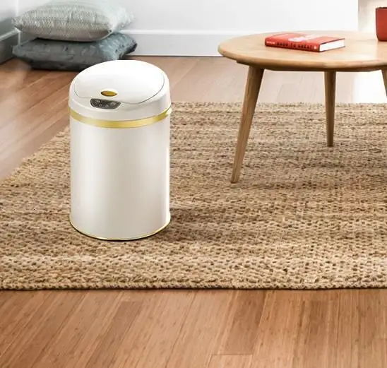 Smieci Lixeira де Banheiro Pattumiera пыли Cubo басура Cocina Trashcan мусорное ведро с автоматическим датчиком Recycle pouble Bin мусорный бак