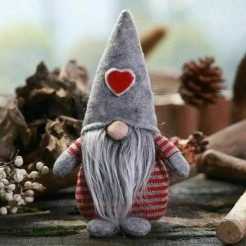 

1pcs Cartoon Plush Doll Shop Non-Woven Table decor Santa Claus Plush Doll Gnome