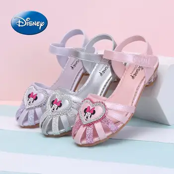 

Original Disney Minne Sandals For Girls 2020 Children's Soft Bottom Shoes In Summer The New Fashion Princess Shoes M3022071