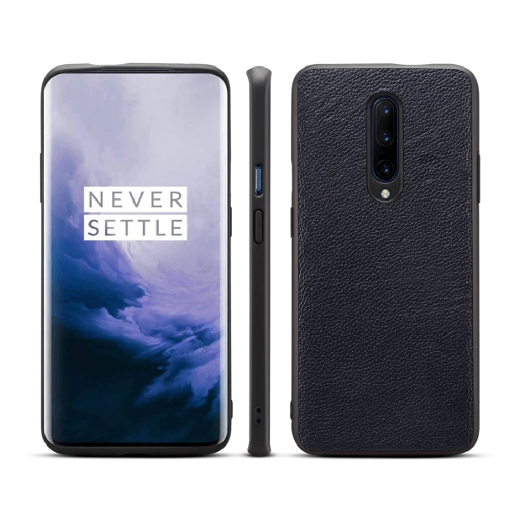 Ретро Кожаный чехол для телефона OnePlus 7 Pro противоударный защитный чехол оболочка для OnePlus 6T 5T Мягкий ТПУ чехол для OnePlus 5 6
