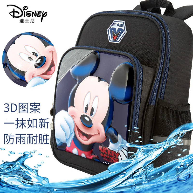 Disney Mickey mouse children schoolbag boy girls Kids backpack large capacity waterproof reflective strip Travel birthday gift