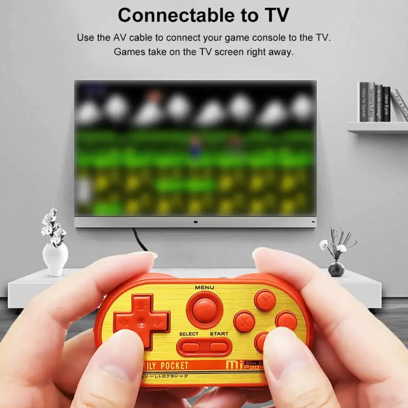 Мини портативная игровая консоль с 20 классическими играми NES tv AV выход