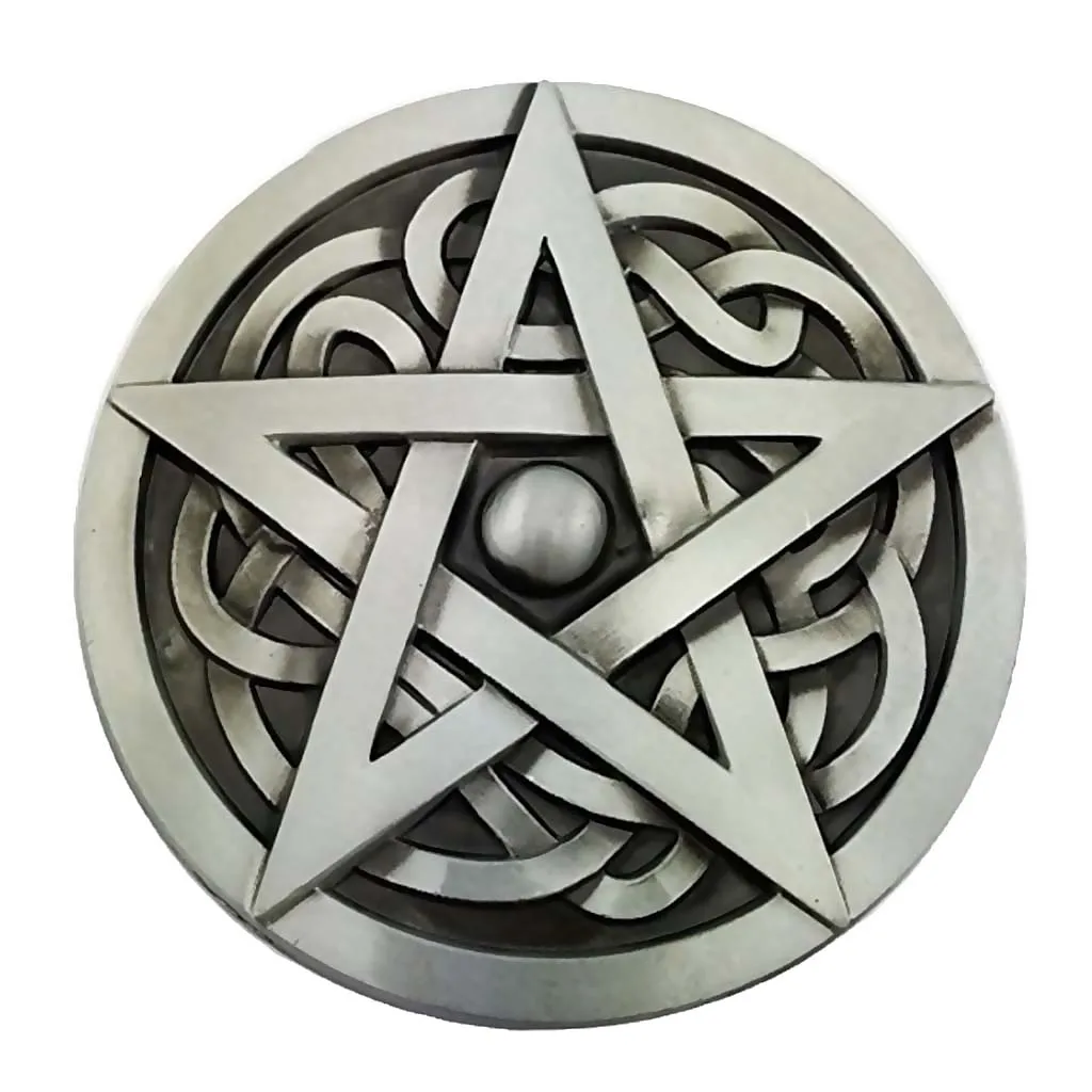 Zinc Alloy Belt Buckle Novelty Western Hexagram Fashion Clothing Jeans Jewelry for Boys Mens