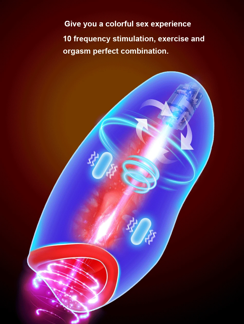 

Strong Vibration Smart Heating Tongue Sucking Licking Aircraft Cup Automatic Sucking Blowjob Masturbator Male Blowjob Toy