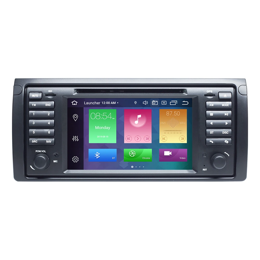 Ips DSP Qcta Core 1 din Android 9,0 Автомагнитола головное устройство для BMW X5 E53 BMW E39 Мультимедиа DVD gps навигация аудио стерео 4+ 64 ГБ