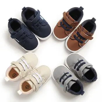 

0-18M baby baby shoes boy girl newborn soft sole toddler shoes leather cotton Velcro crib shoes soft sole shoes sports shoes